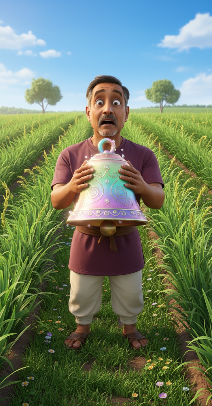 जादुई घंटी और किसान की कहानी