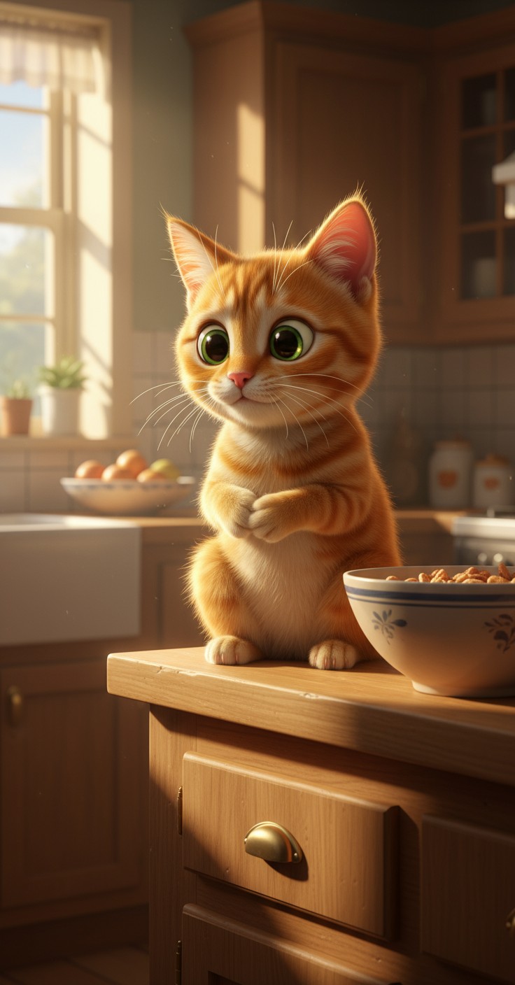 A Cat's Culinary Journey to Fame and Love!