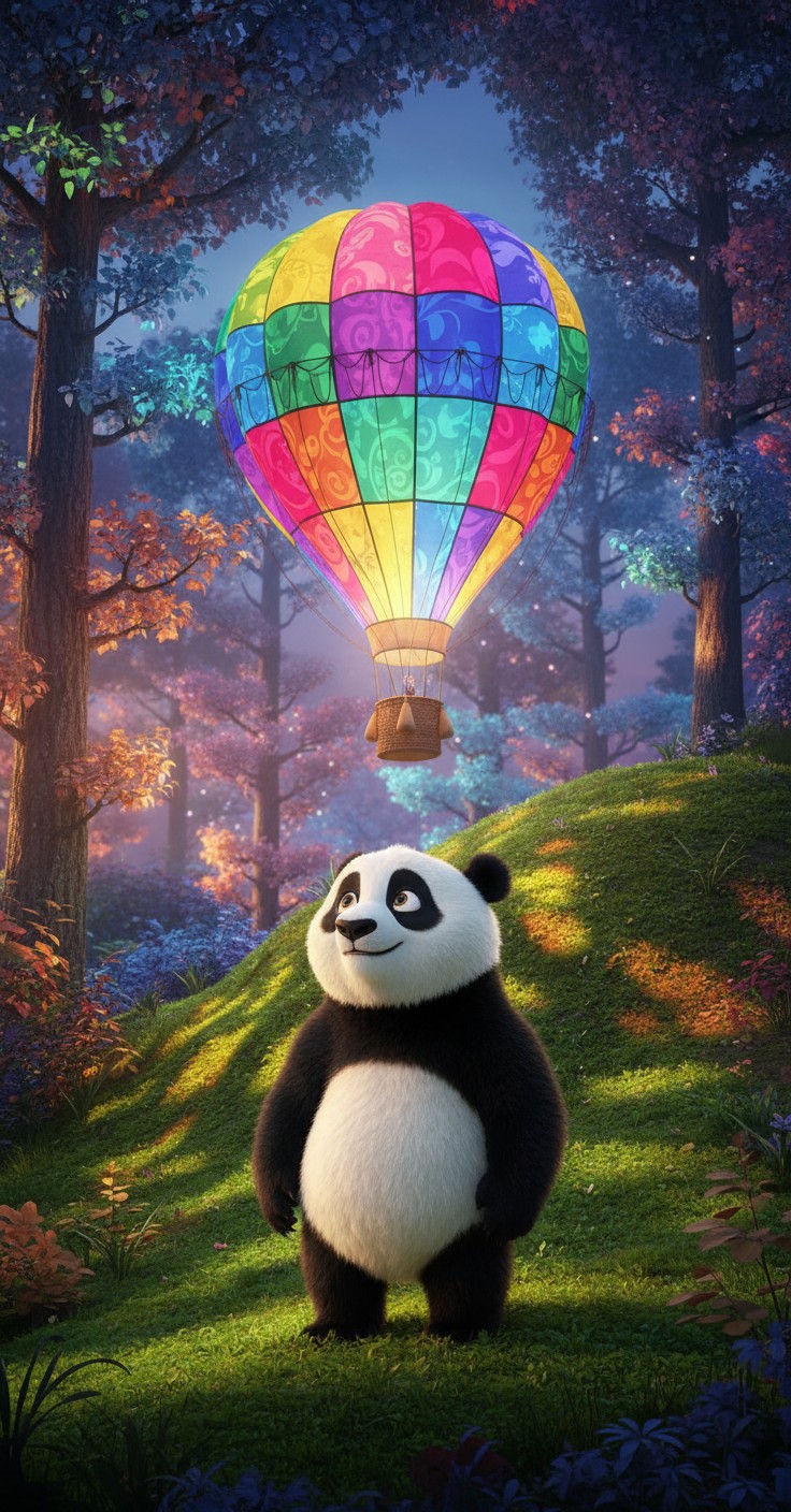 पिंकू पांडा का जादुई गुब्बारा