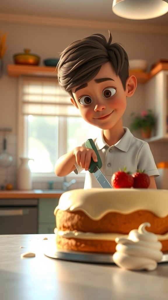 Creamy Catastrophe: Laughter and Cake