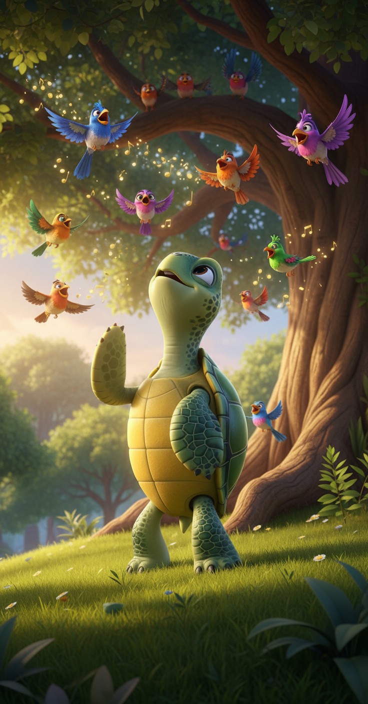 The Clever Tortoise and the Greedy Birds