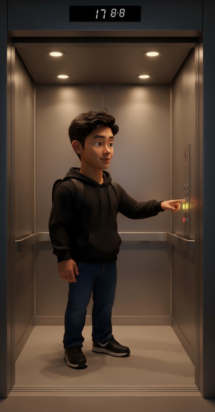 Suara Misterius di Lift