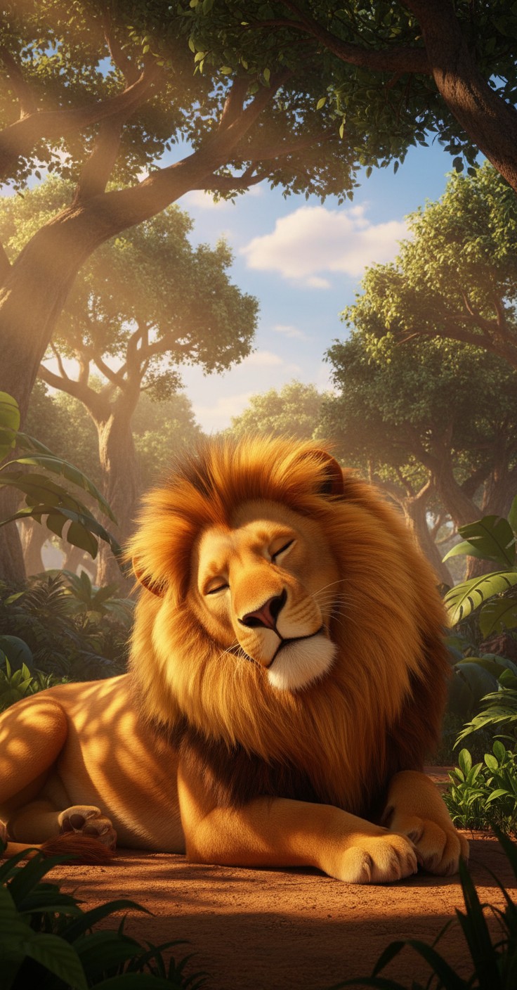 الأسد المكار والجرذ