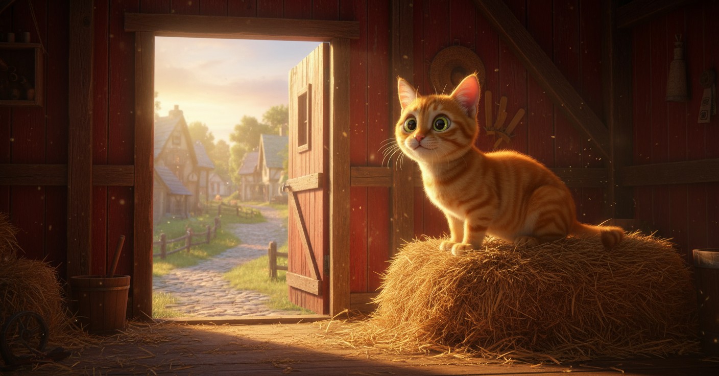 Pip the Brave: A Farm Cat's Journey