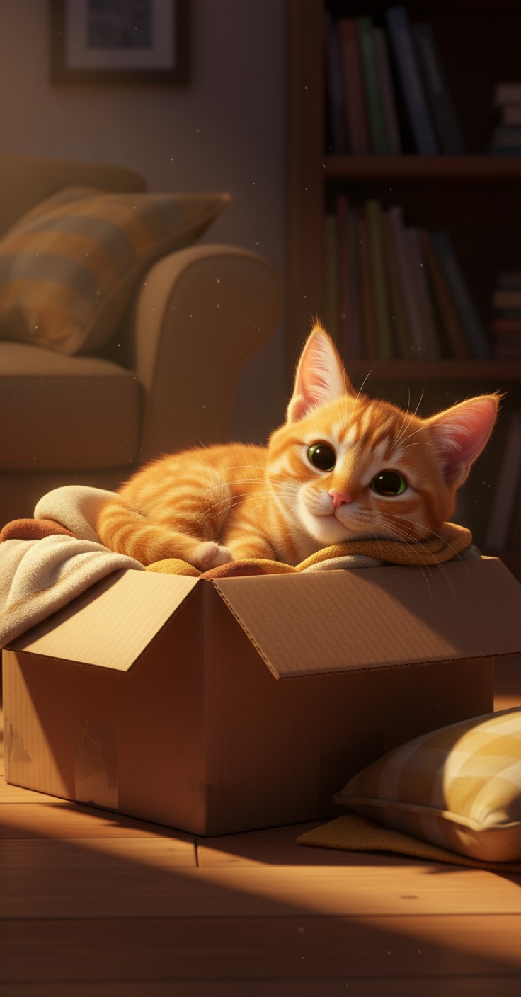 Kucing Tidur Berdua di Jendela