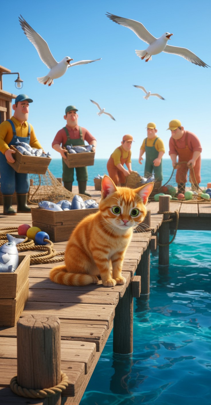 Cat vs Fish: A Duck's Adventure