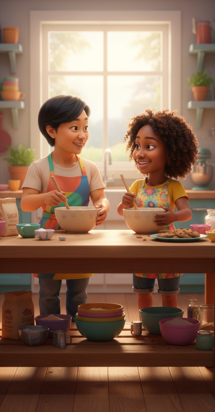 Persahabatan Dinda dan Ayu: Memasak dan Bermain Seperti Tom and Jerry