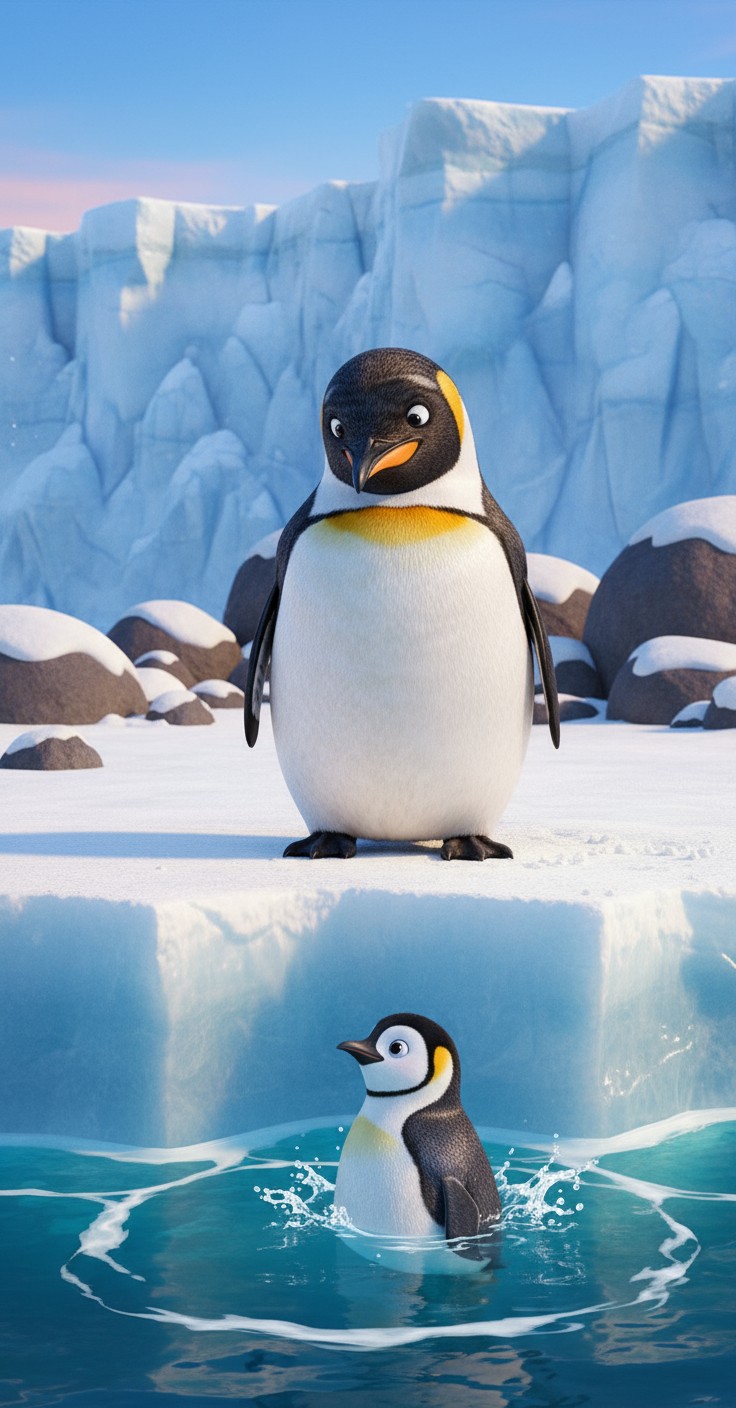 Penguins: The Brave Water Testers!