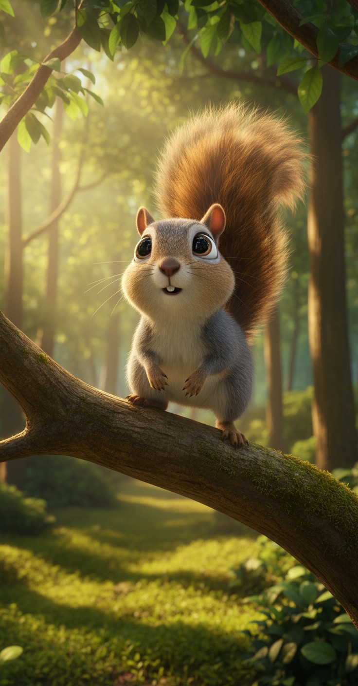 The Tale of Acorn: A Charming Squirrel Adventure