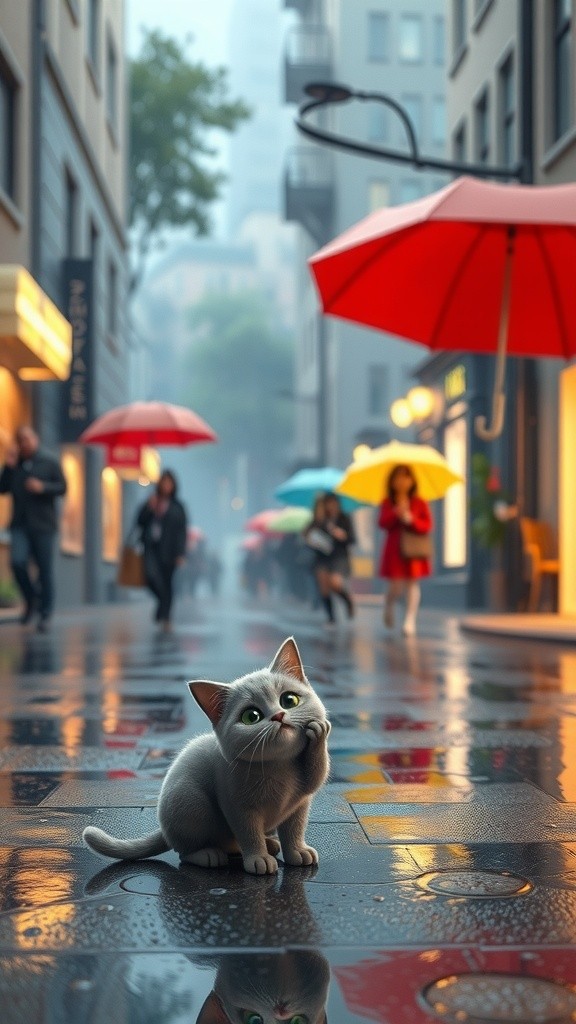 بلی کا دلکش کارنامہ: بچے، بارش اور دوستی