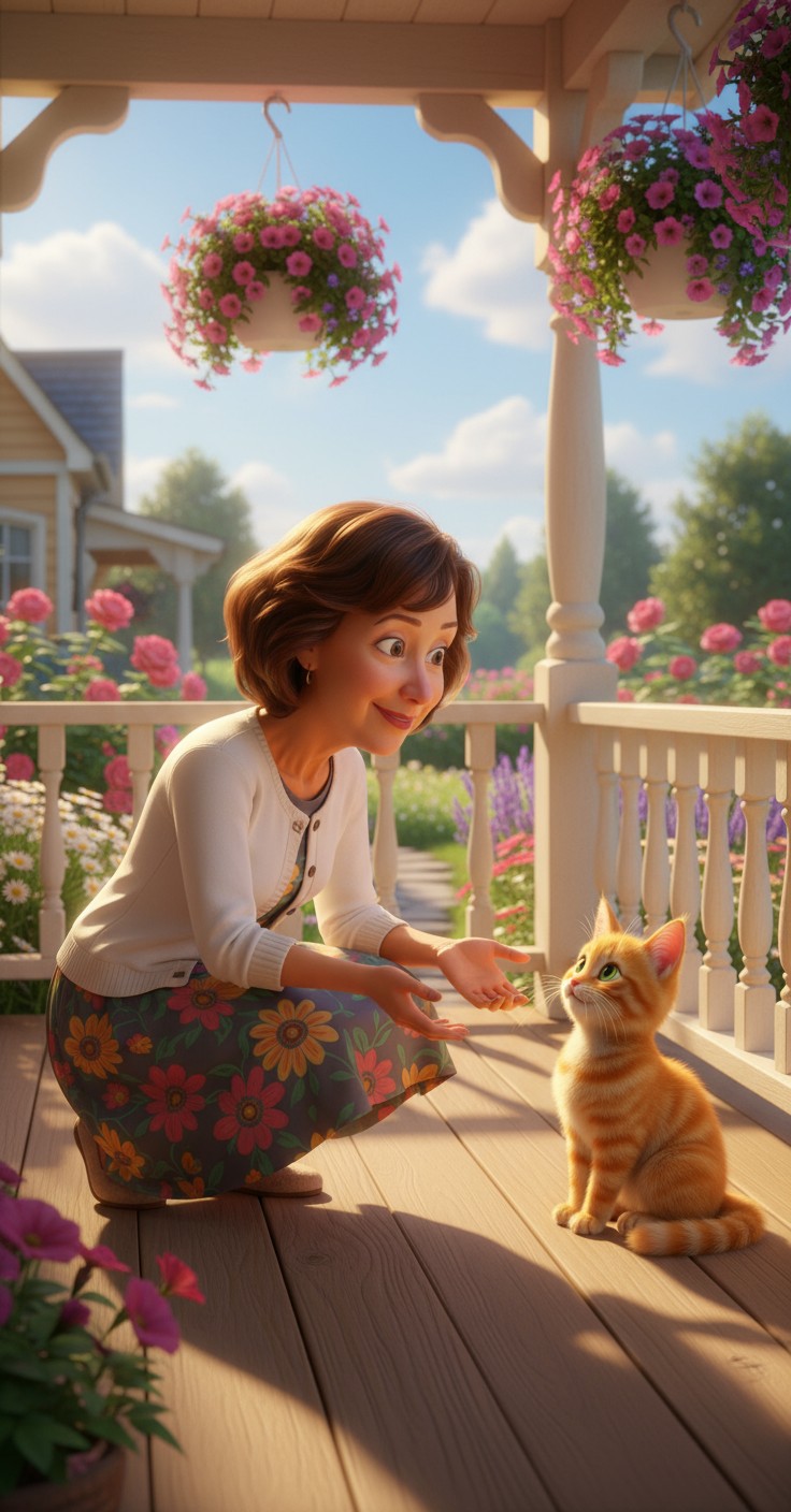 The Old Lady and the Stray Cat