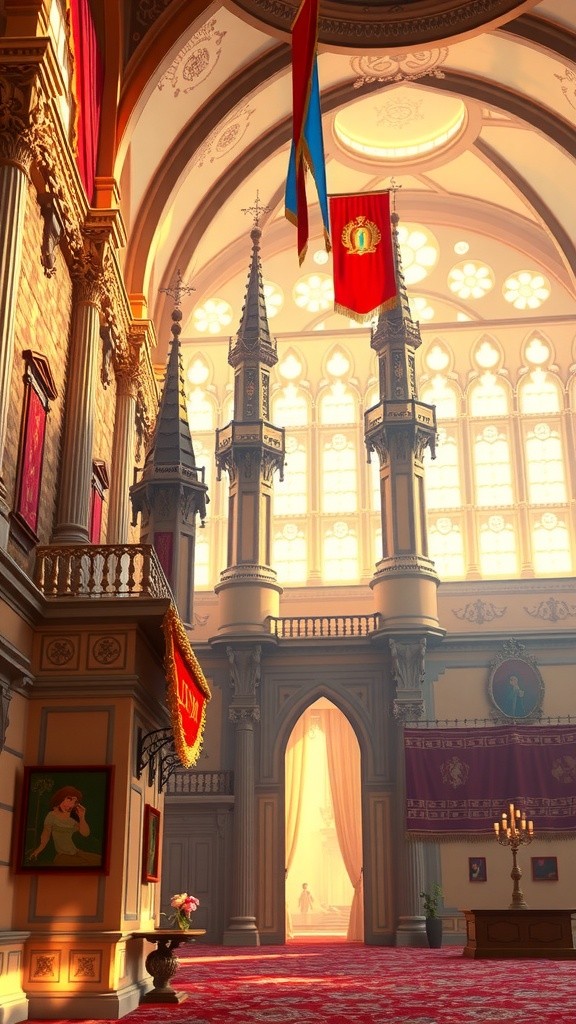 La princesse et son chien au palais