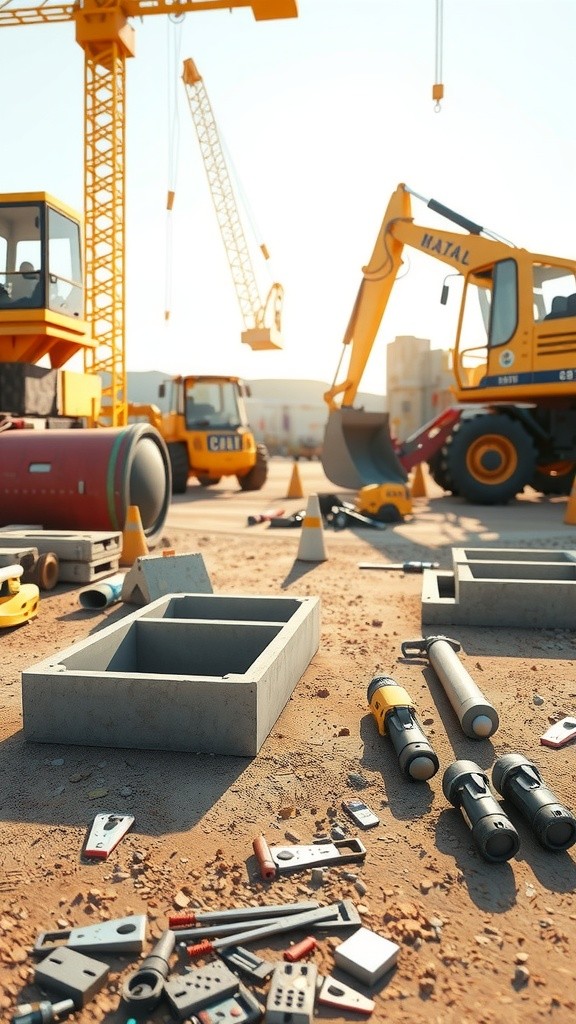 Construction Worker Pulling Material