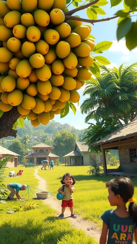 Guava Tree Adventure in a Bright Green Village