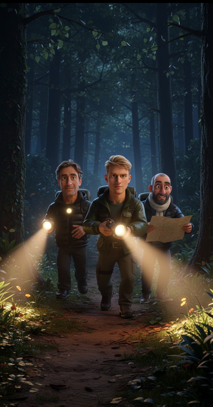 Treasure in the Cave: A Nighttime Adventure