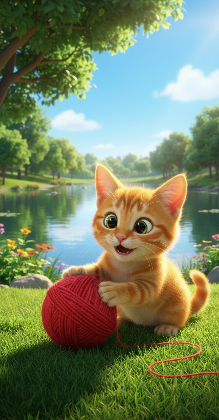 A Whimsical Friendship: A Cat and a Duck