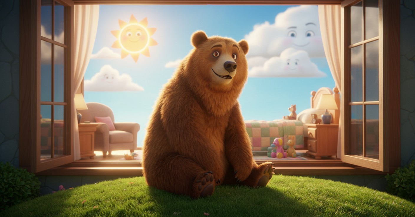 Benny the Button Bear: A Journey of Kindness and Bravery
