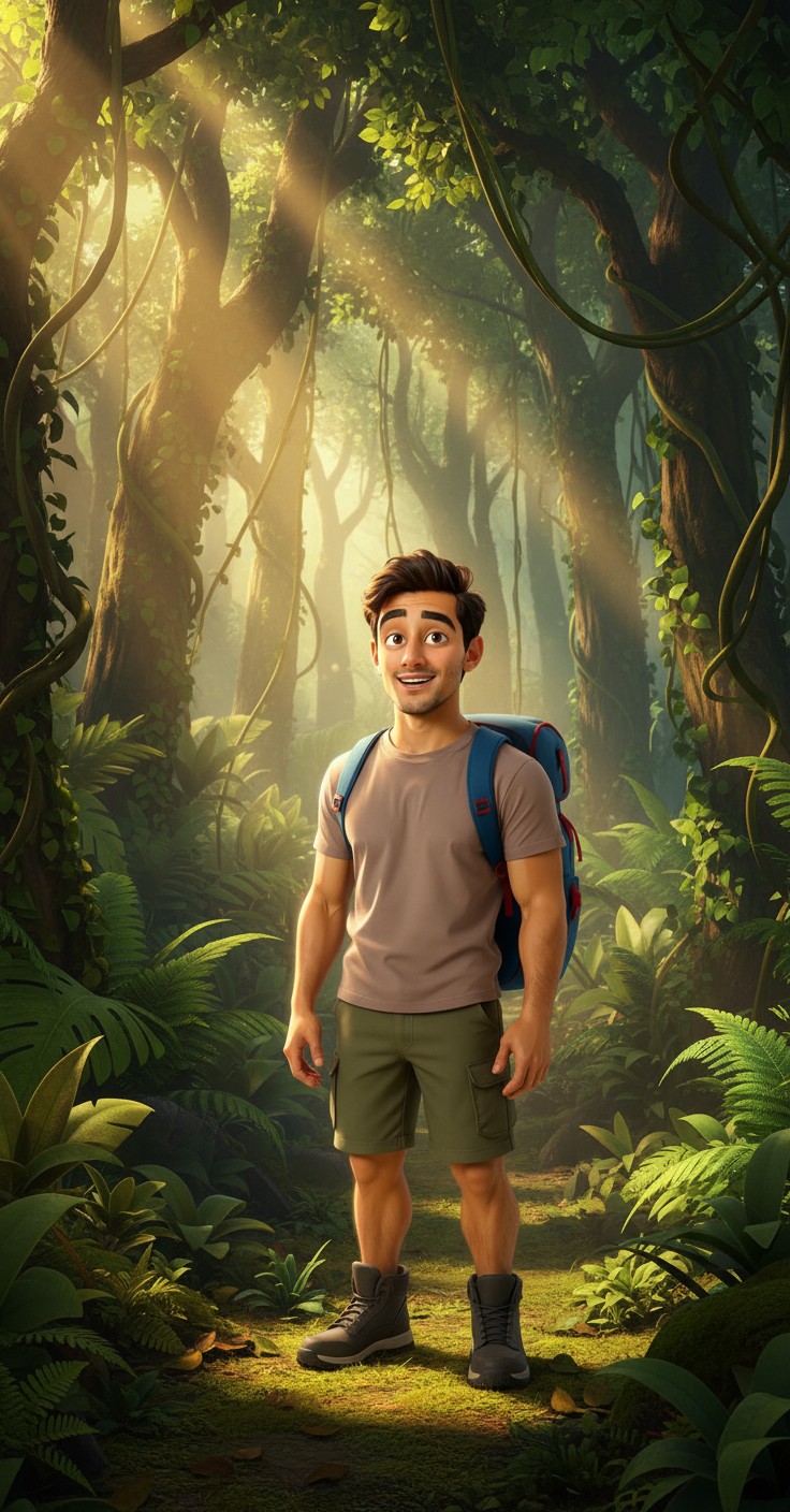 Brave Kid vs Lions: A Jungle Adventure