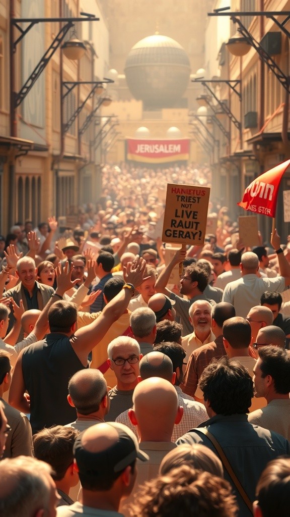 Jesus Protects a Vulnerable Woman from a Hostile Crowd