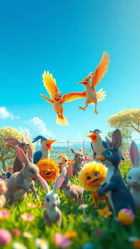 Petualangan Hewan Lucu di Dunia Kartun 3D