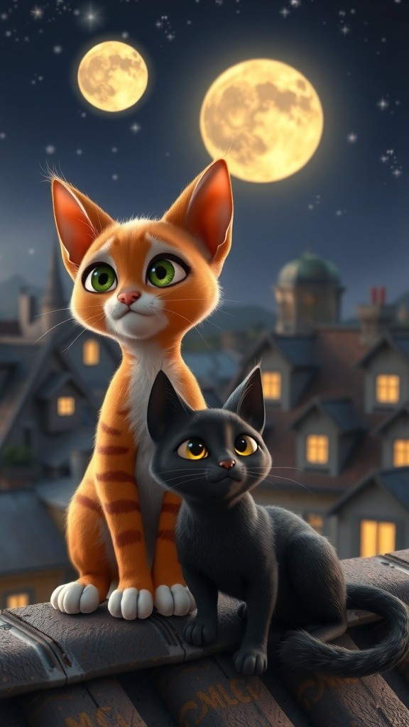 بلیوں اور چاند کی کہانی