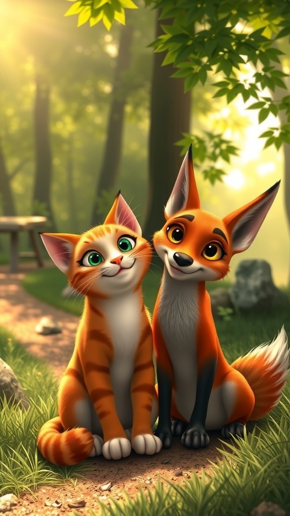 The Cat's Clever Escape: A Friendship Tale