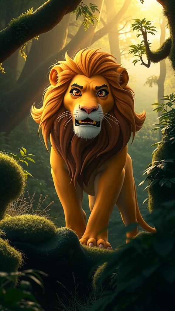 شیر کی غرور اور عقل کی طاقت