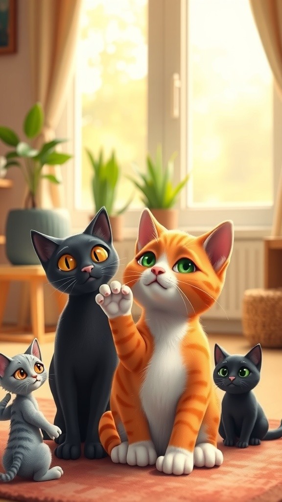 Kucing Oren Memohon untuk Diikuti!