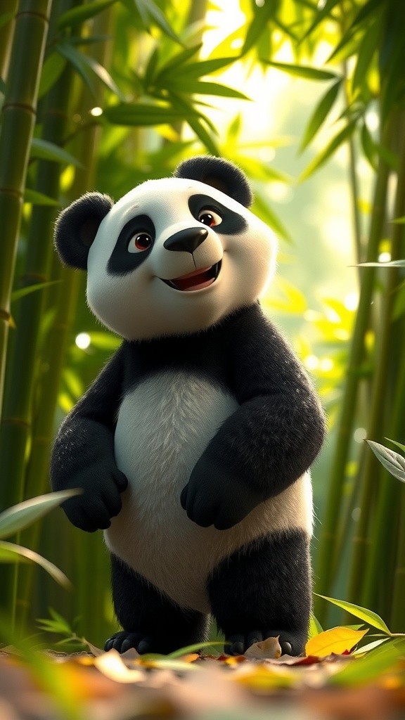 Chintu the Cute Panda: A Hopeful Morning in the Jungle