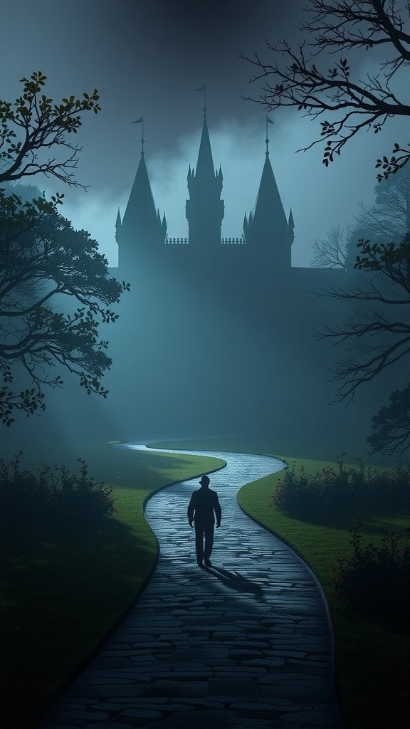 MAN IN HAUNTED HOUSE