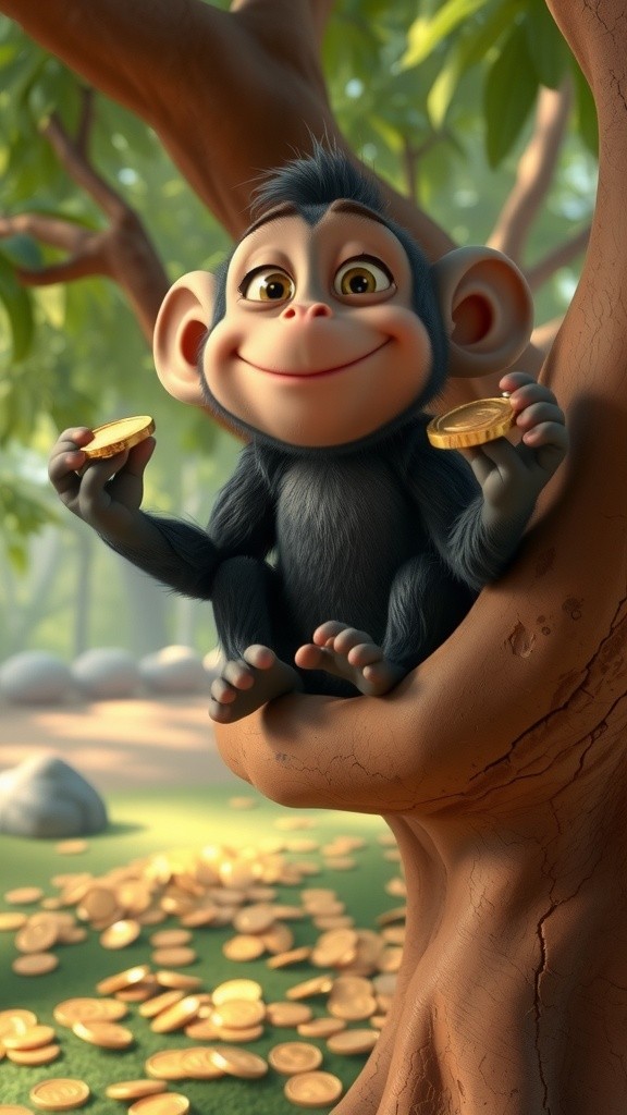 Koin dan Pisang Mainan