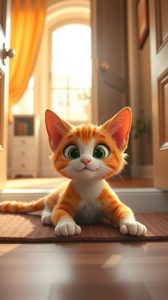 Kucing sebagai Penjaga Pintu Depan