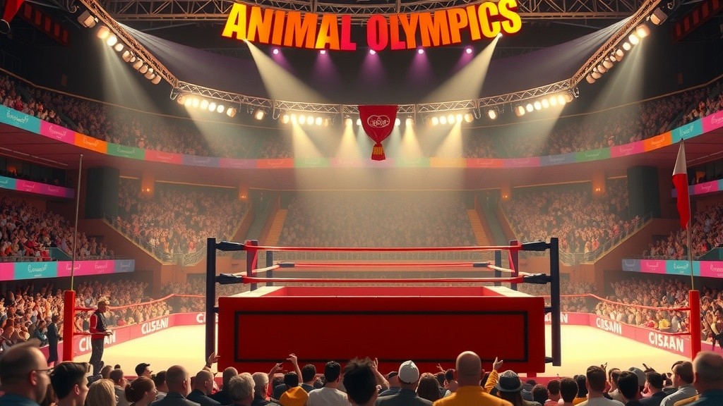 Animal Olympics: Lion vs Tiger Boxing Showdown