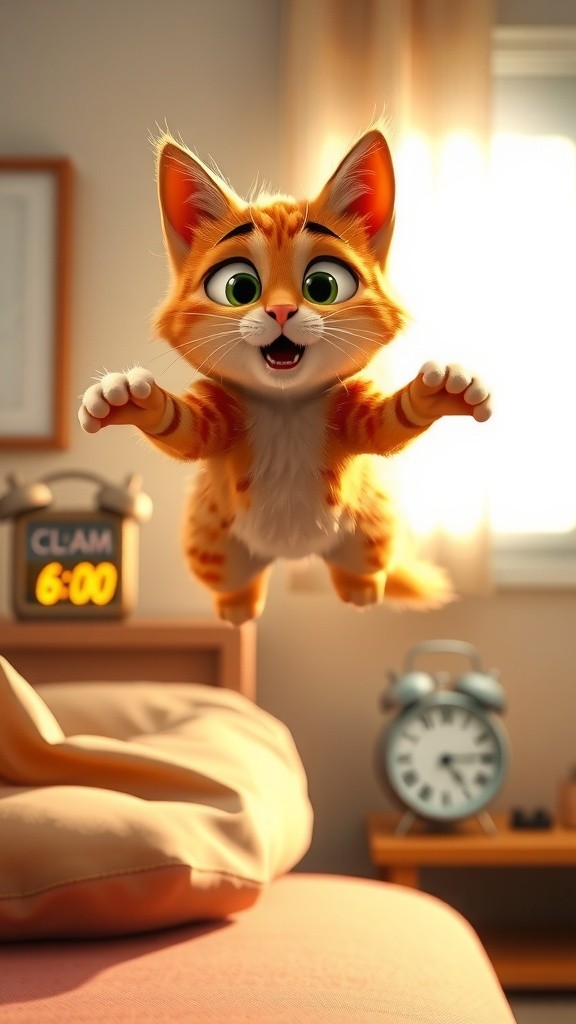 Kucing Santai Setelah Mengguncang Pagi