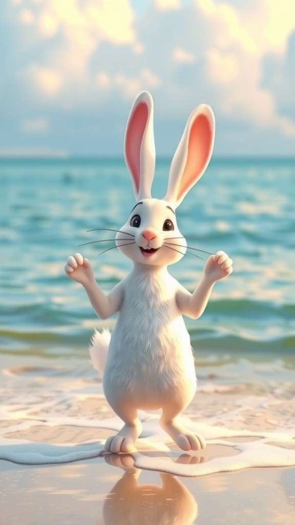 Interpretasi Unik Kucing di Tepi Lautan