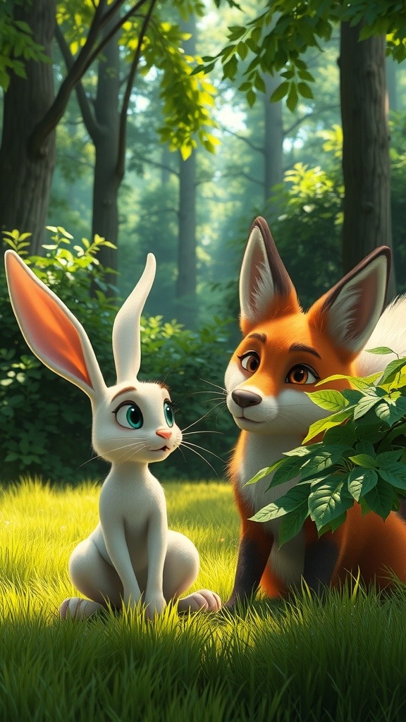 The Clever Rabbit and the Hungry Fox