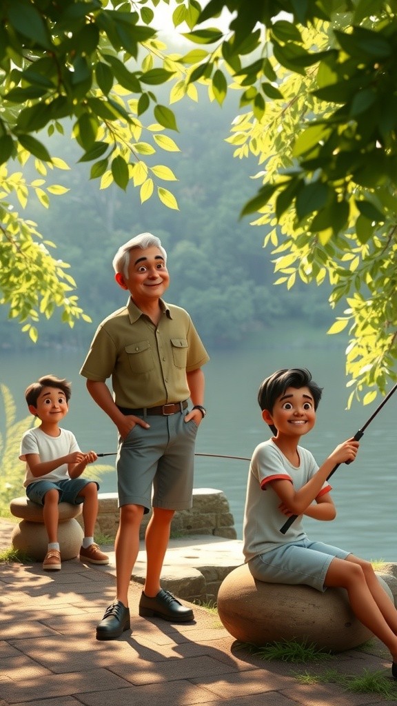 Cacing Berenang: Humor di Danau