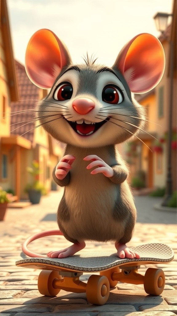 Balapan Skateboard Oren dan Hitam!