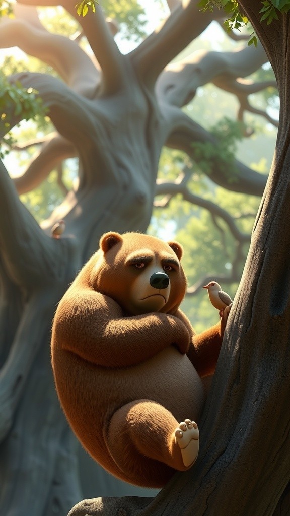 Bear Stuck in a Tree