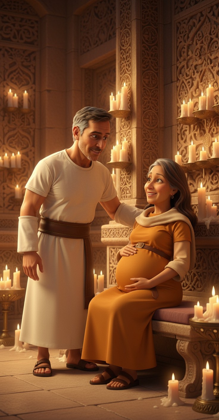 The Announcement of John's Birth by Gabriel