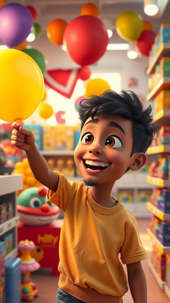 Balon Terbang dan Kucing Bahagia