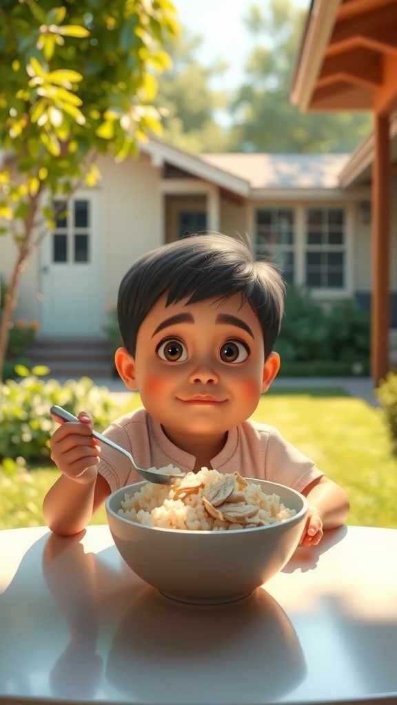 Sahabat Baru: Anak Kecil dan Kucing Oren