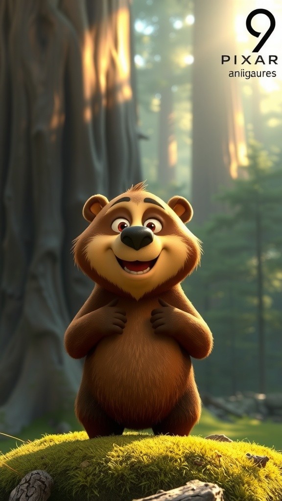 دب محاصر في الشجرة