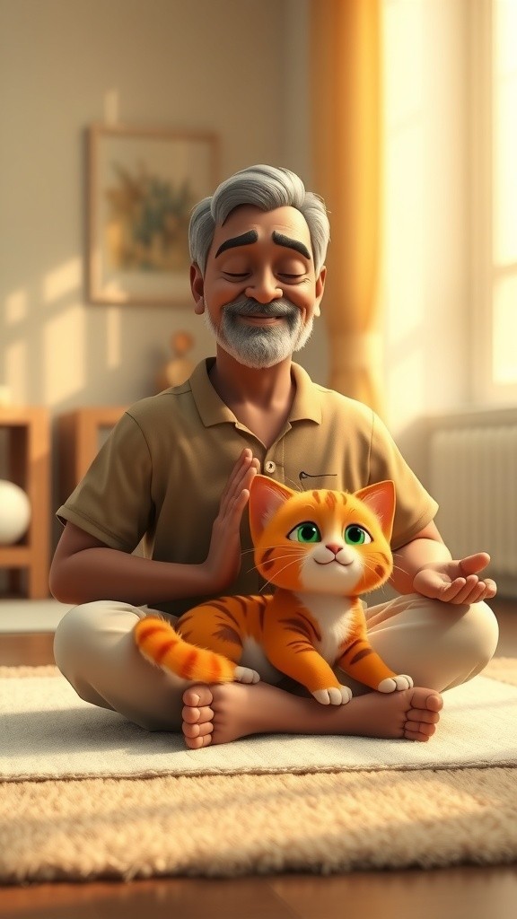 The Prayerful Cat's Sneaky Snack