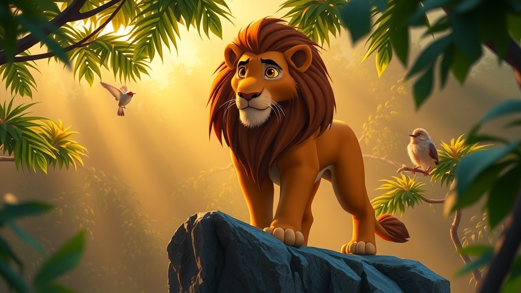 गिद्ध का घमंड और शेर की सच्चाई