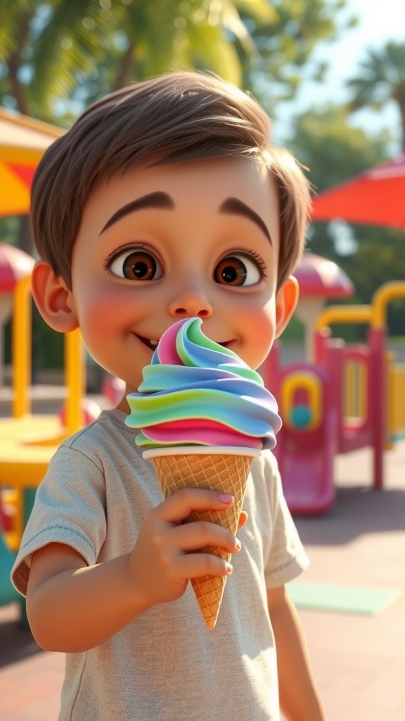 Es Krim Pelangi dan Alien Biru!