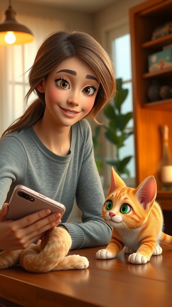 Kitten’s Misadventure with Mom’s Phone