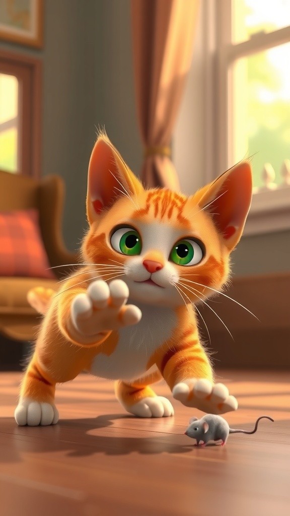 बिल्ला और चूहा: दोस्ती की भाग-दौड़