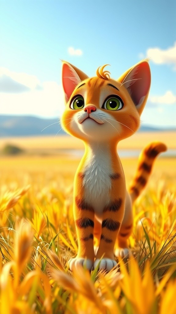 Cat Racing to the Temple with an Elephant