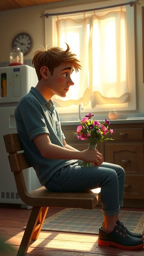 A Boy's Love: Caring for His Sick Mother